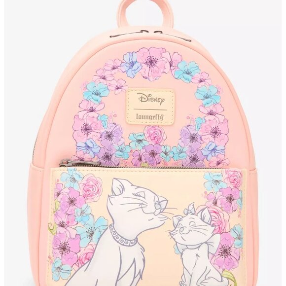Loungefly The Aristocats Duchess & Marie Floral Mini Backpack & Cardholder NWT main image 4